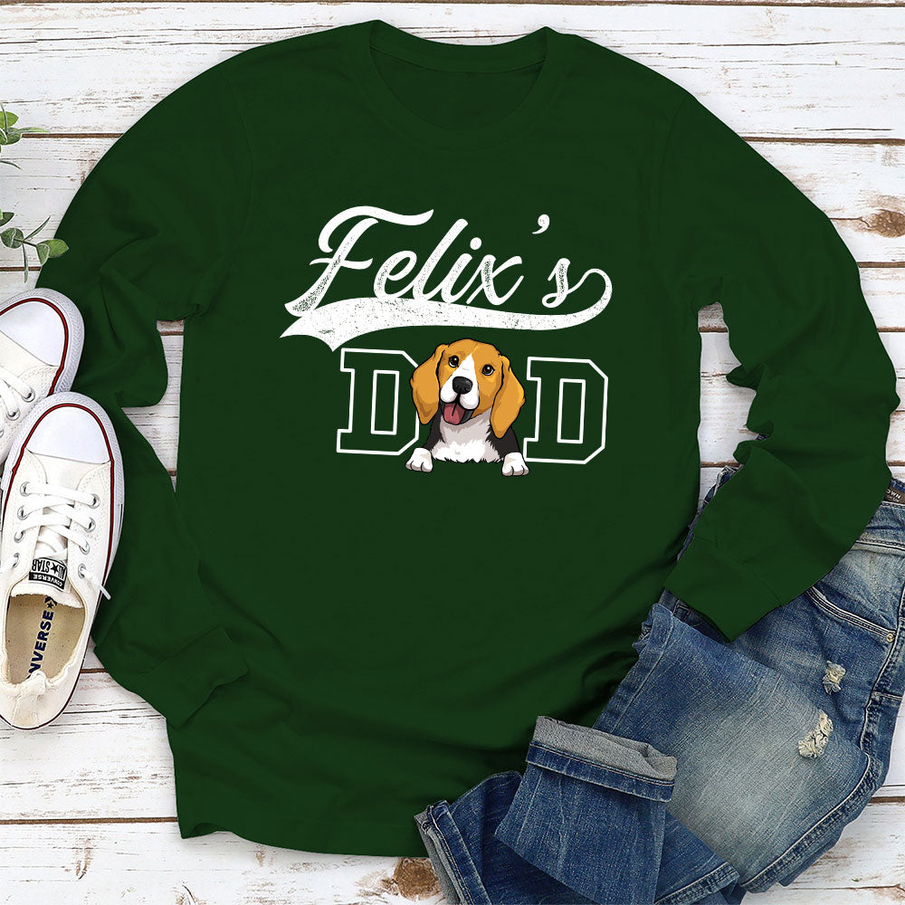 Vintage Personalized Custom Long Sleeve T-shirt for Dad and Mom