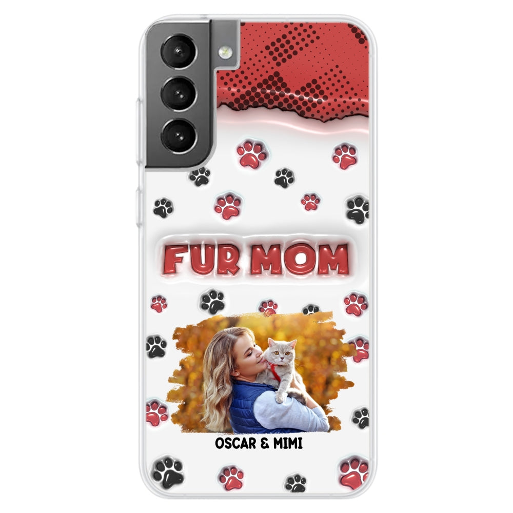Fur Mom Personalized 3D Inflated Effect Custom Photo Phone Case
