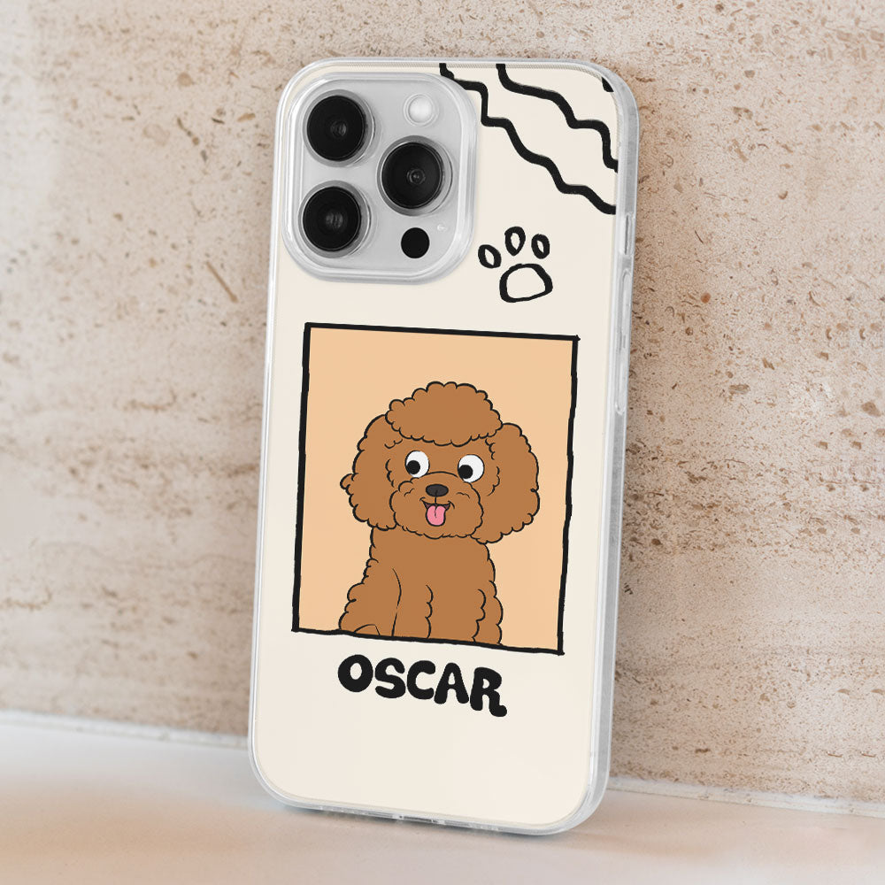 Customizable Cartoon Dog Personalized Phone Case for Pet Enthusiasts