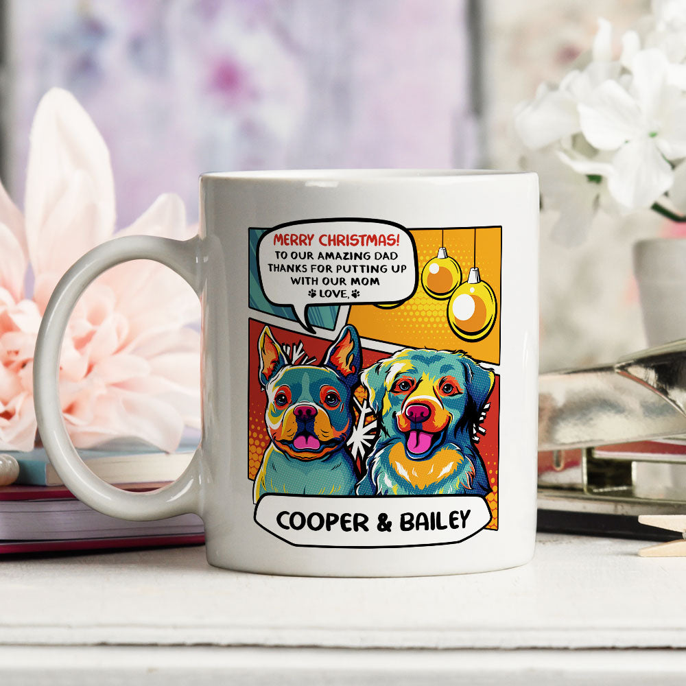 Personalized Christmas Custom Coffee Mug for Amazing Dads