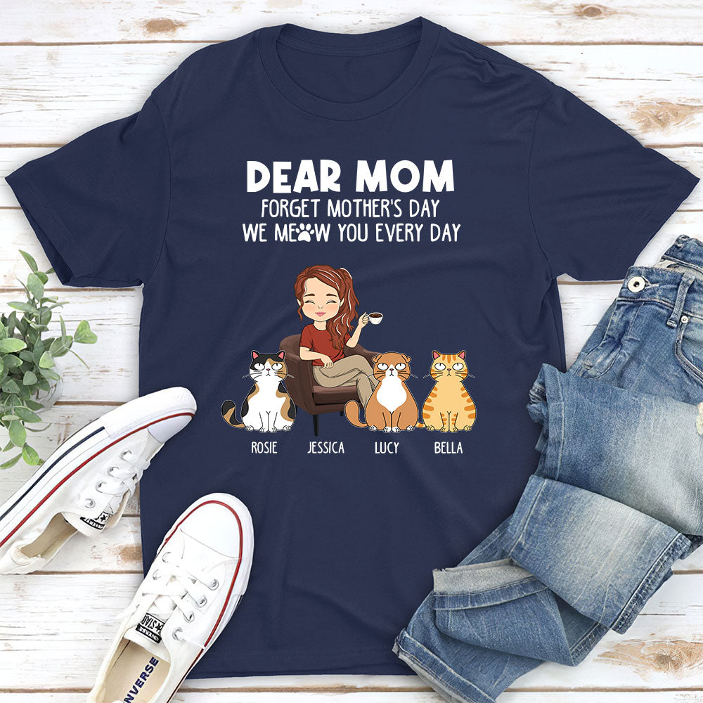 Daily Meow Personalized Unisex T-shirt - Ideal Gift for Pet Lovers