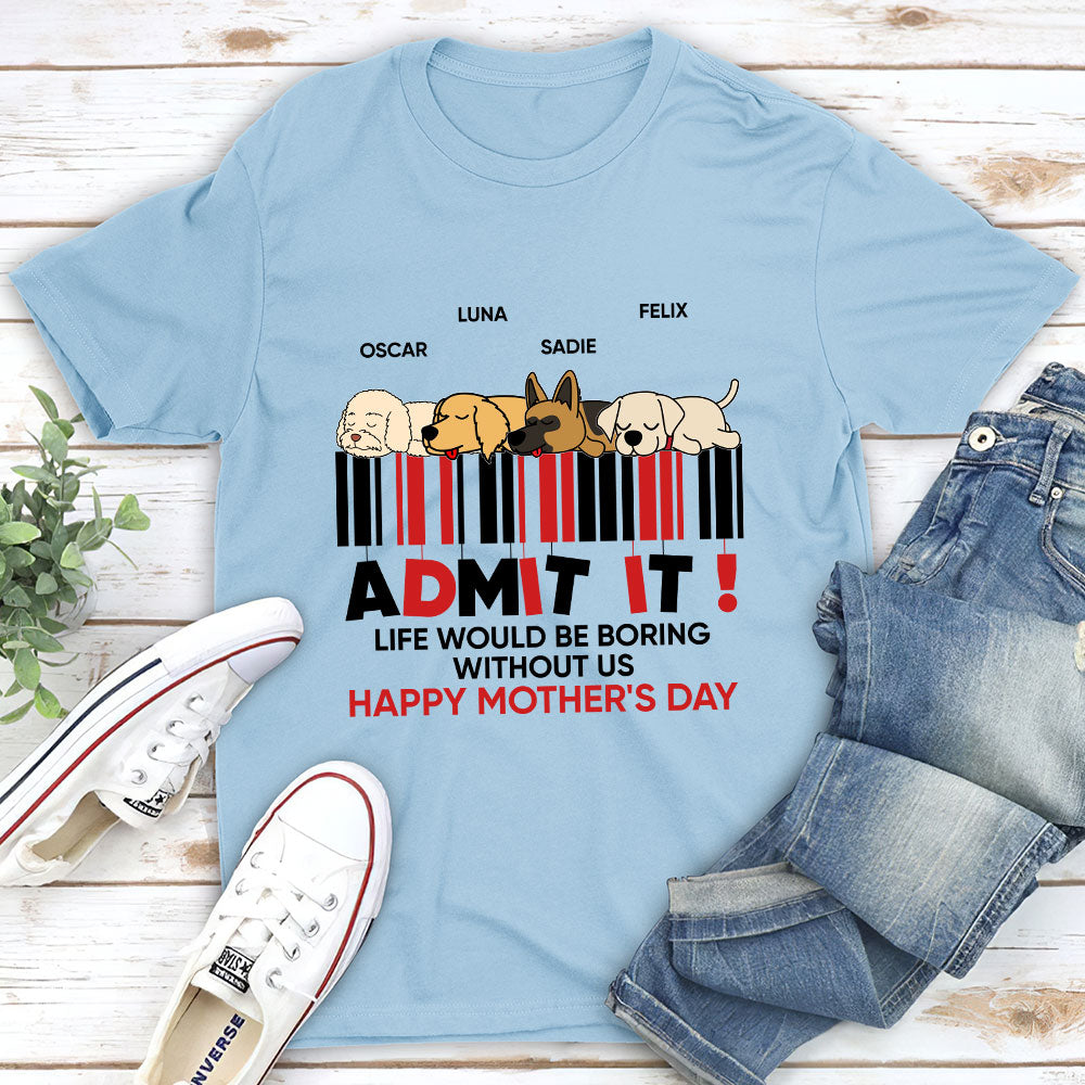 Happy Mother's Day - Customizable Unisex Personalized Pet Lover T-shirt
