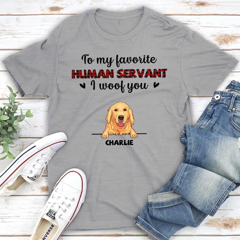 Personalized 'I Woof You' Unisex T-shirt - Ideal Gift for Pet Lovers