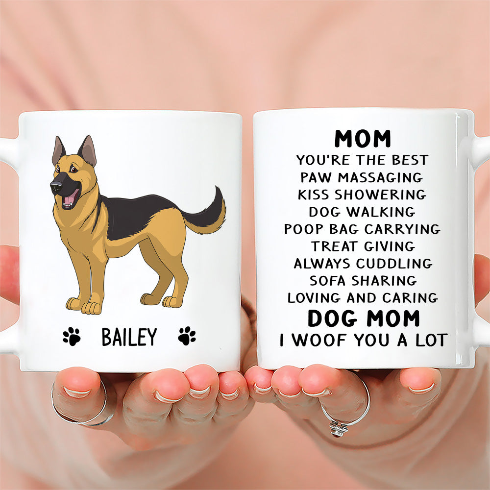 Woof You A Lot - Customized Personalized Coffee Mug for Pet Lovers
