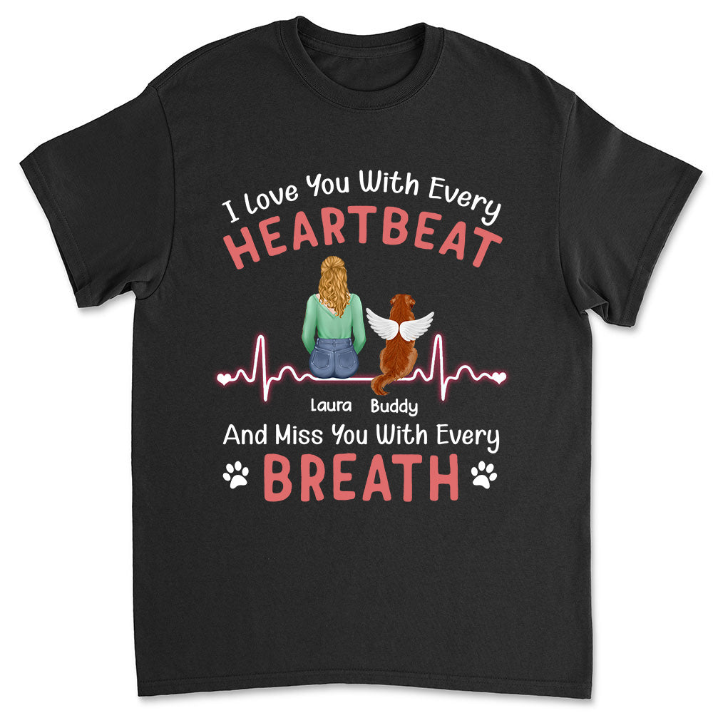 Personalized Custom 'I Love You' Unisex Memorial T-shirt for Pet Lovers
