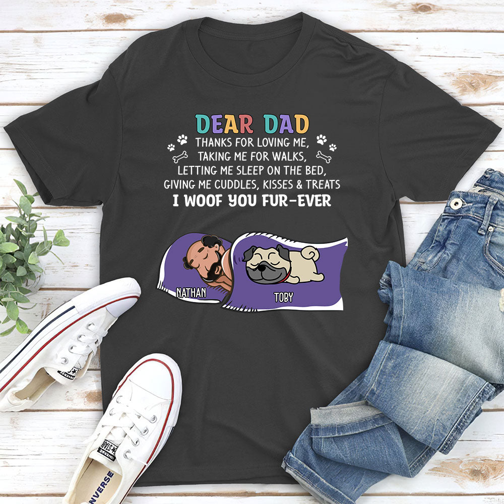 Personalized Custom Unisex 'Thanks for 2' Dog-themed T-shirt - Ideal Gift for Pet Lovers