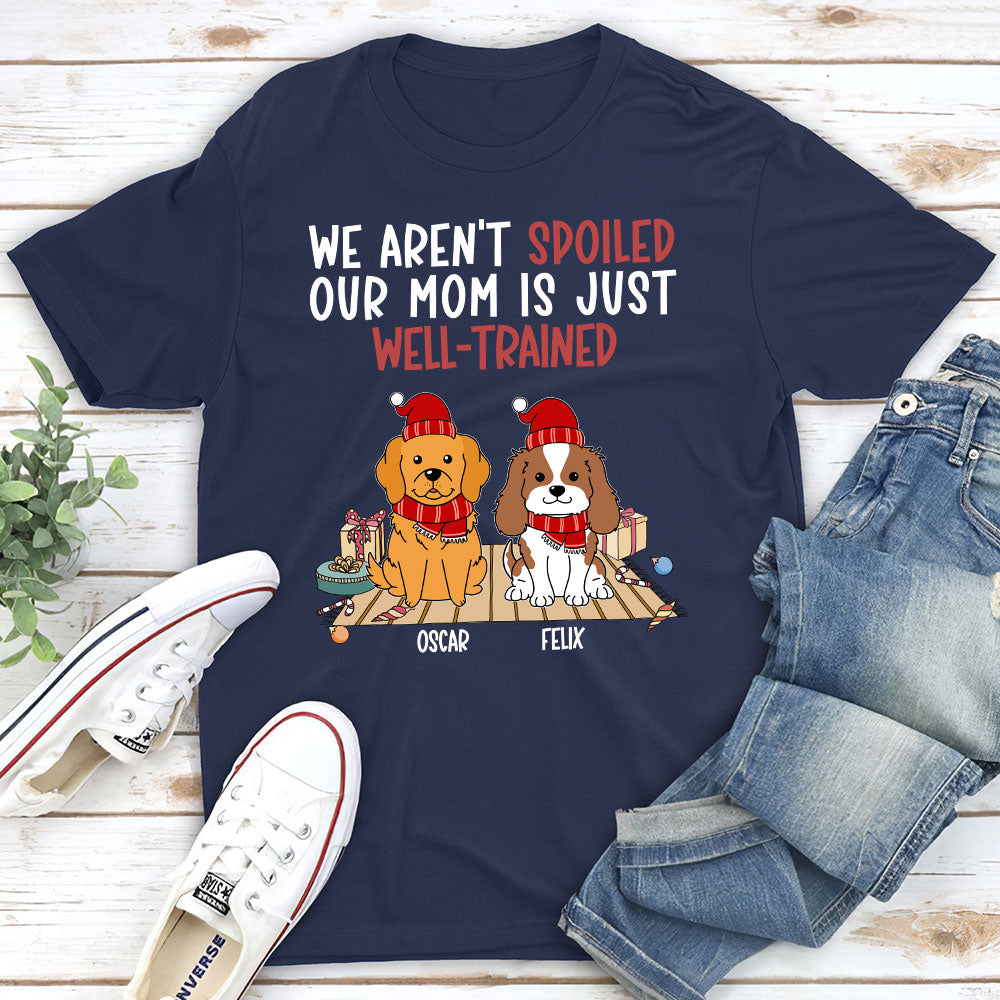 Customizable Unisex Well - Trained Dog Dad T - shirt: Ideal Gift for Pet Lovers