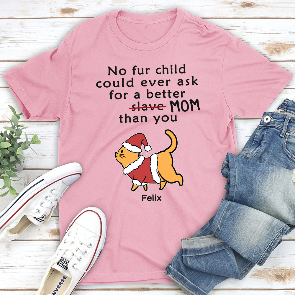 Personalized Unisex 'Slave Cat Dad' T-shirt - Ideal Gift for Pet Lovers