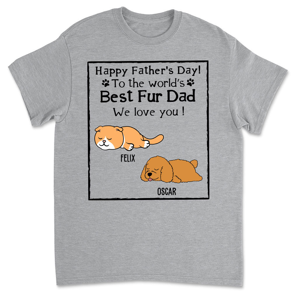 Top-Rated Personalized Custom Unisex T-shirt for Fur Dads