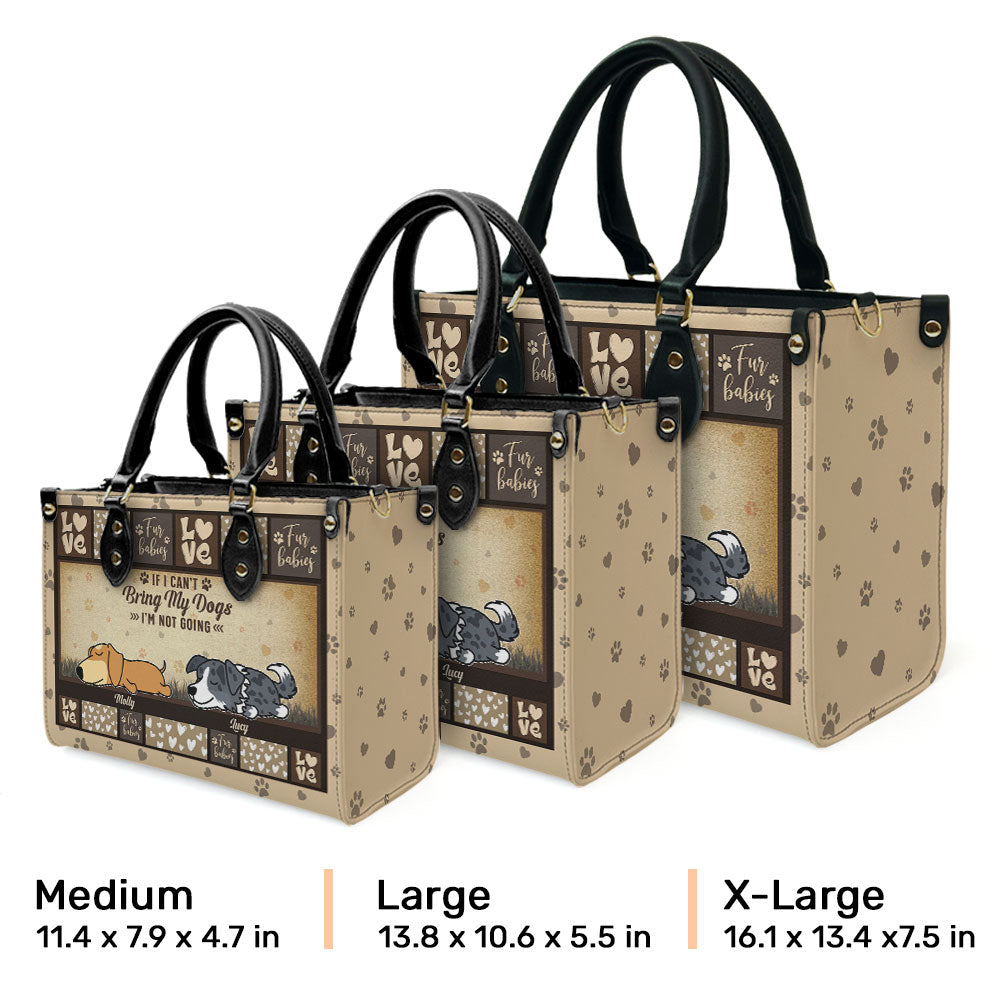 Personalized Custom Leather Dog Lover's Handbag