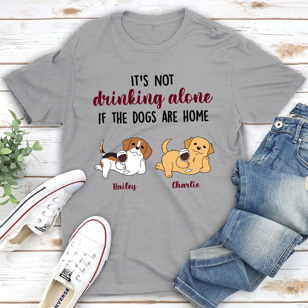 Dogs And Wine 2 Personalized Custom Unisex T-shirt - Ideal Gift for Pet Lovers