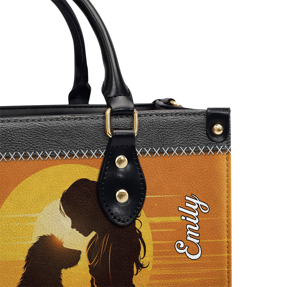 Personalized Custom Leather Bag - A Perfect Gift for Dog - Loving Girls