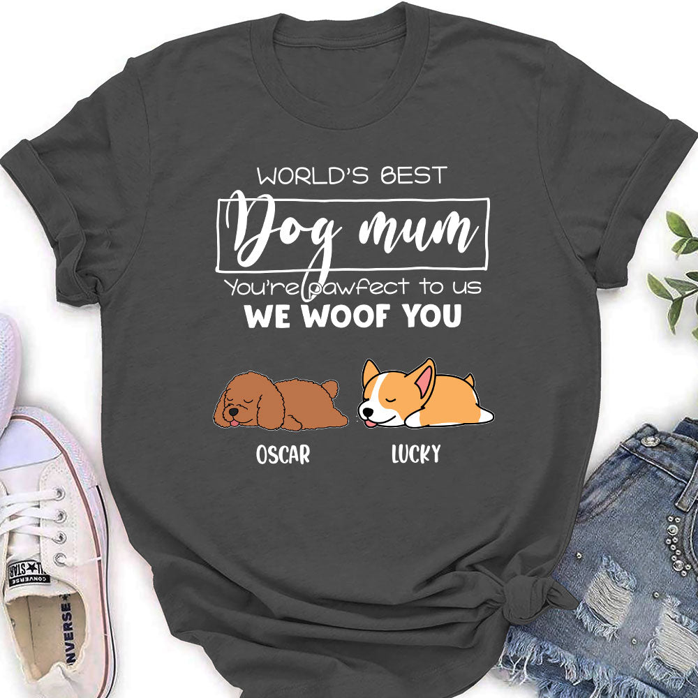 Pawfect Mom - Customizable Personalized Women's Pet Lover T-shirt