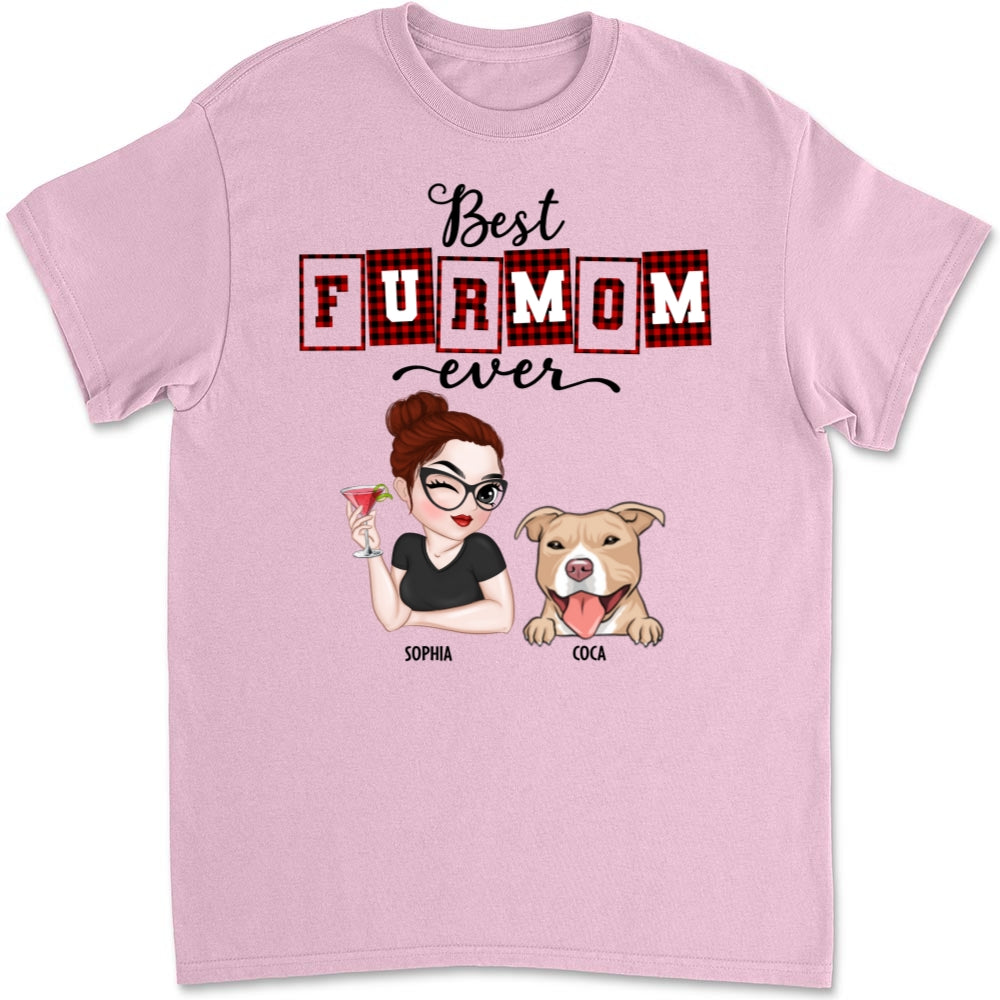 Best Fur Mom of the Year - Customizable Unisex Personalized T-shirt for Pet Lovers