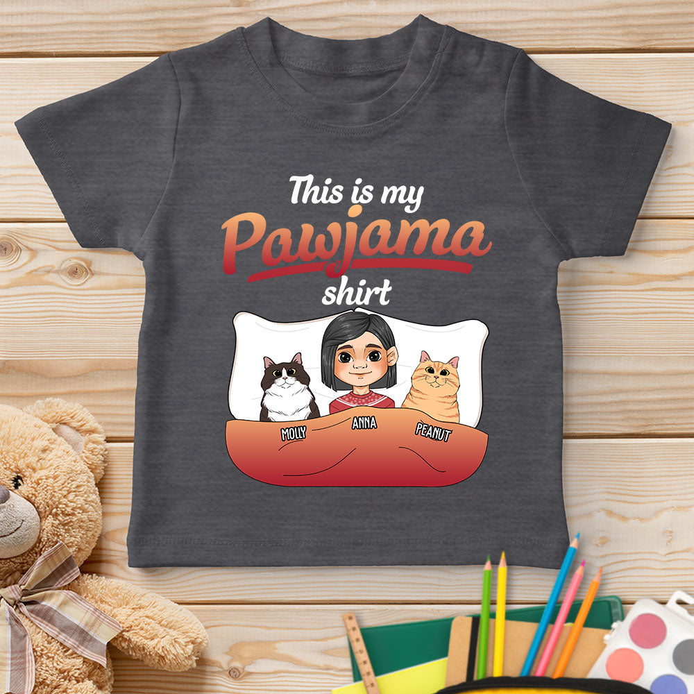 Personalized Custom Youth Pajama T-shirt with Pet Design