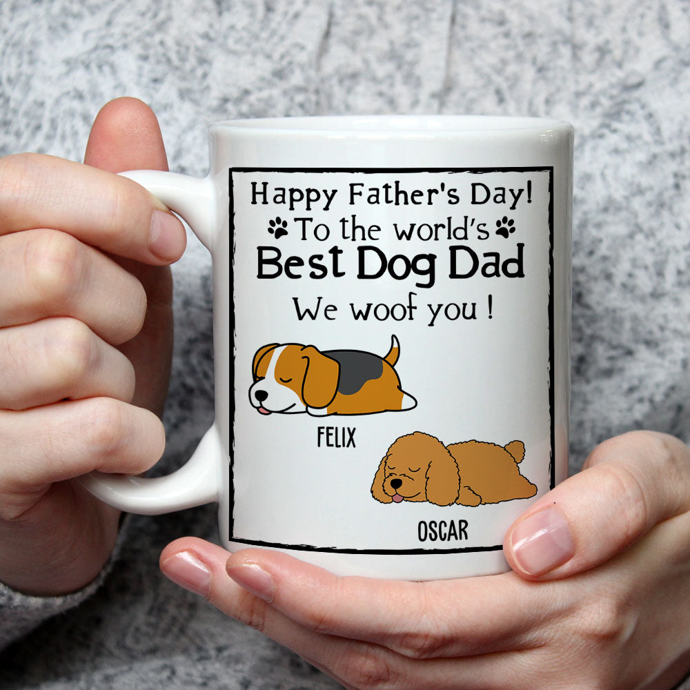 Personalized Custom 'You're the Best Dog Dad Ever' Coffee Mug - Ideal Gift for Pet Lovers