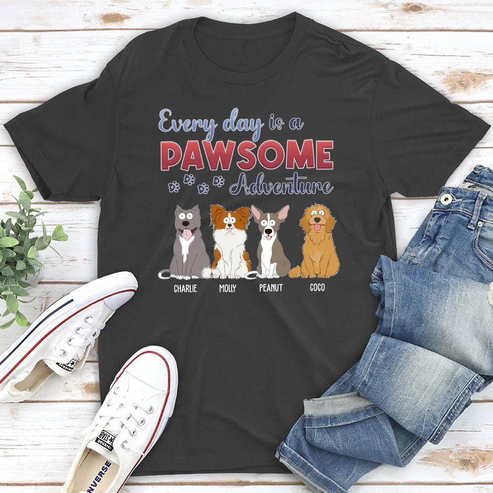 Customizable Every Day Adventure Dog Unisex T-shirt - Ideal Gift for Pet Lovers