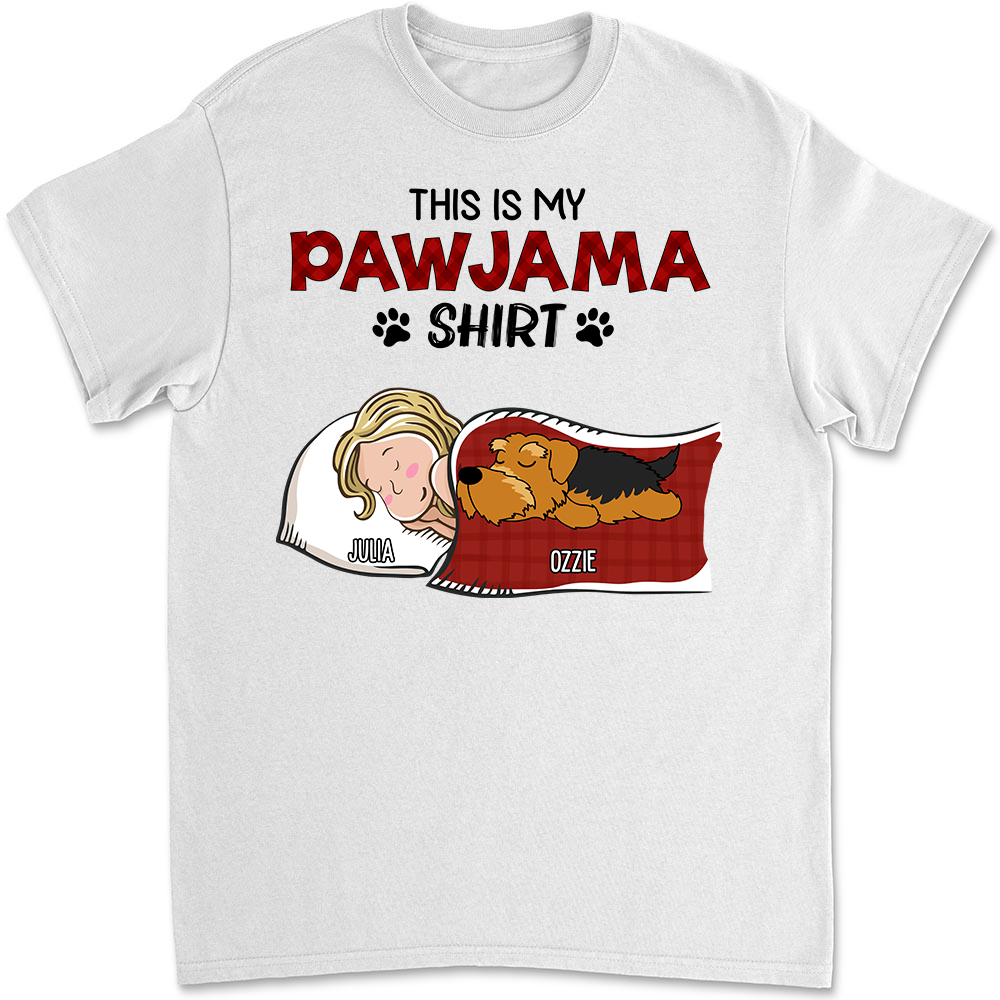 Personalized Premium Pet Lover's Sleeping Pajama T - Shirt