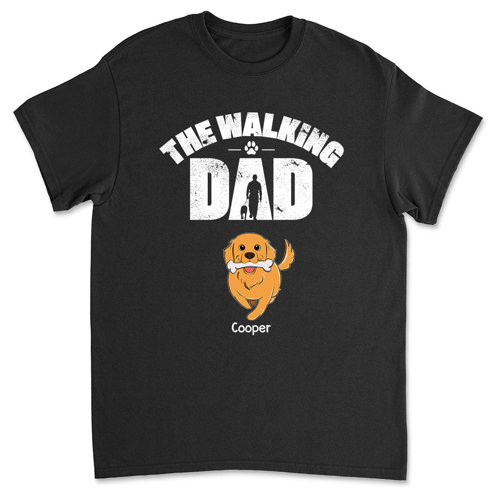 Personalized Custom Unisex 'Walking Dog' T-shirt - Ideal Gift for Pet Lovers