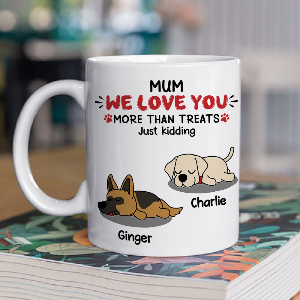 Personalized Custom 'Love You, Just Kidding' Coffee Mug - Ideal Gift for Pet Lovers