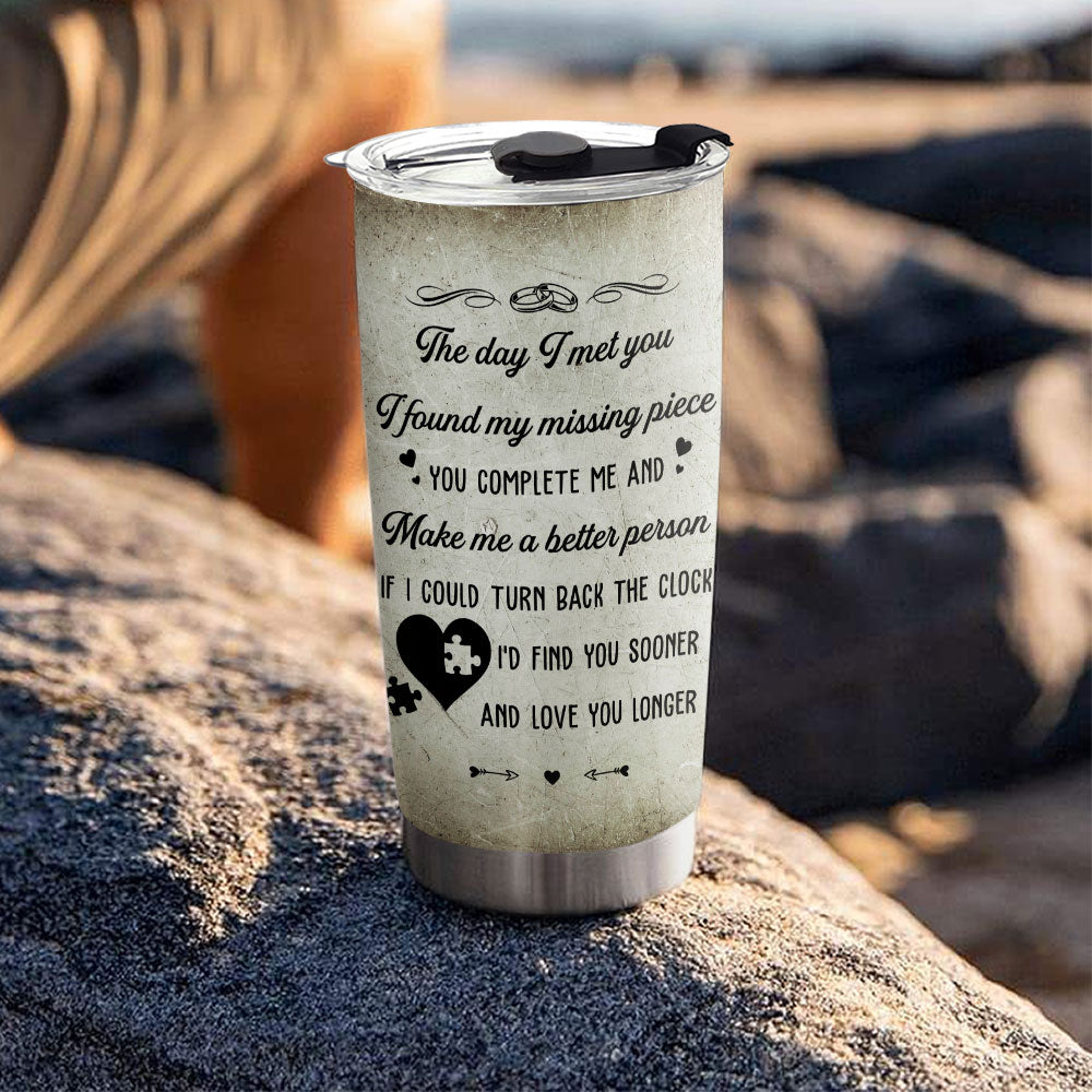My Missing Piece - Customizable Personalized Stainless Steel Tumbler