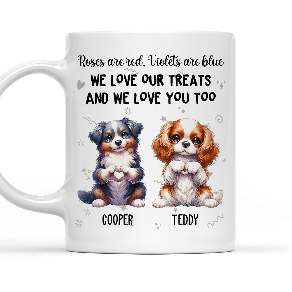 Love Treats Personalized Custom Coffee Mug - Ideal Gift for Pet Lovers