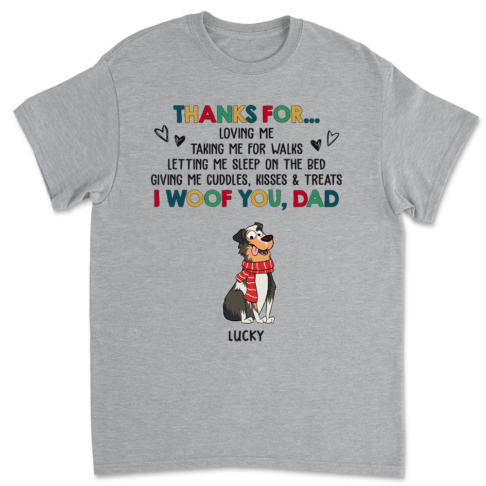 Funny Personalized Custom Unisex Dog Appreciation T-shirt