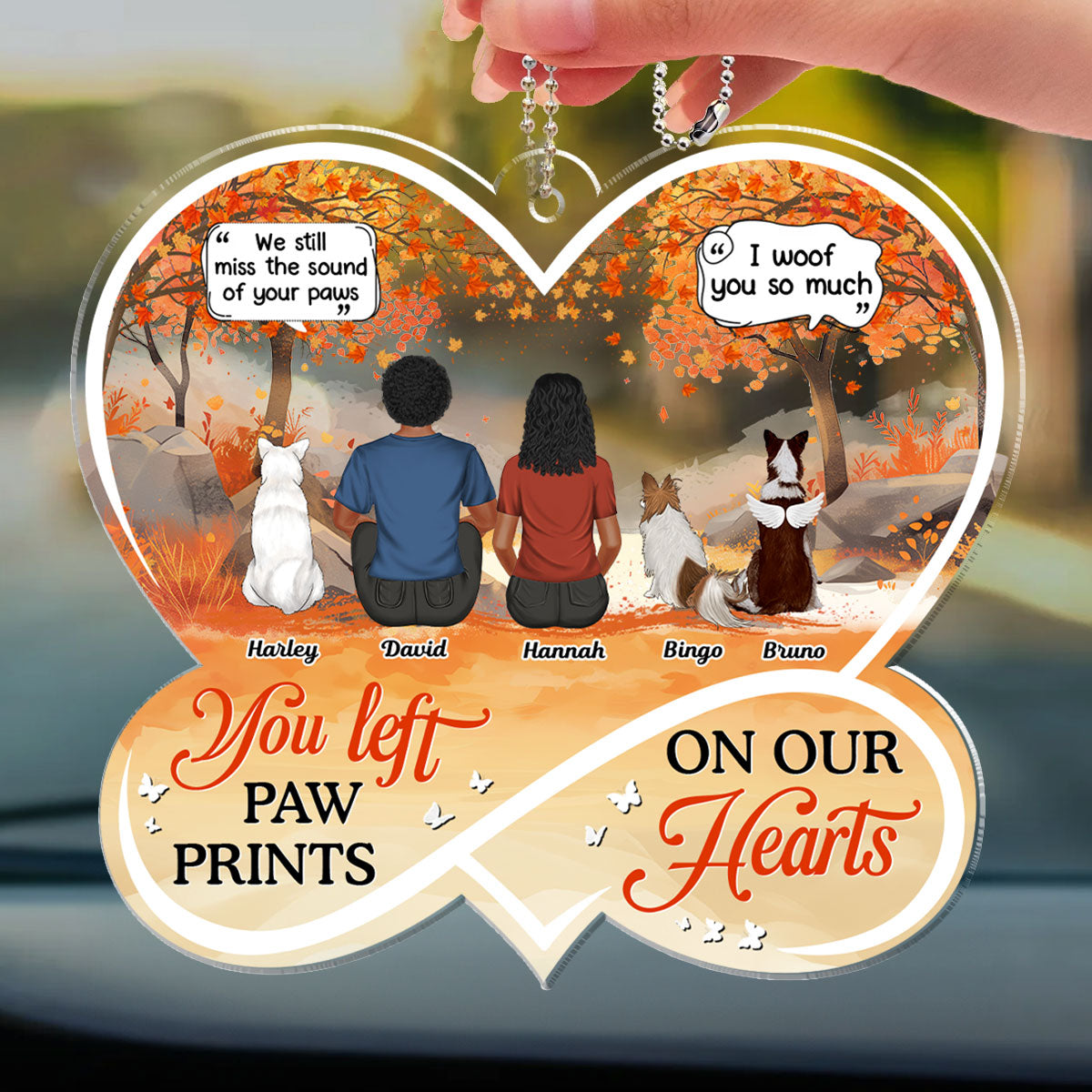 Personalized Custom 'If Love Could Have Saved You' Car Ornament - A Heartfelt Keepsake
