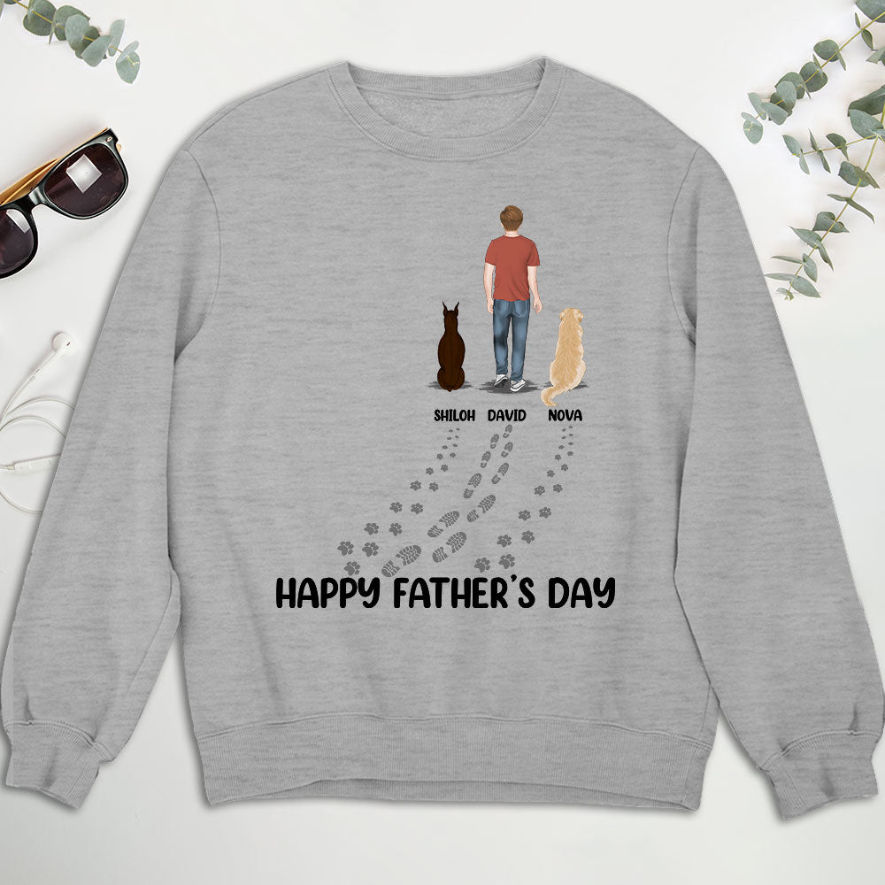 Personalized Custom Sweatshirt: Ideal Gift for the Best Dog Dad on Father's Day