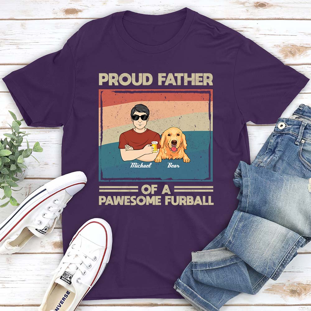 Proud Dog Dad - Customizable Unisex Personalized T-shirt