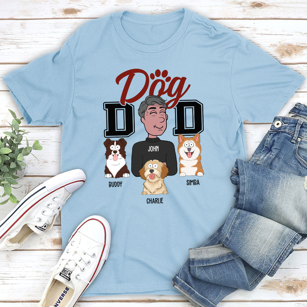 Personalized Custom Mom Dad Cartoon Unisex T-shirt - Ideal Gift for Pet Lovers