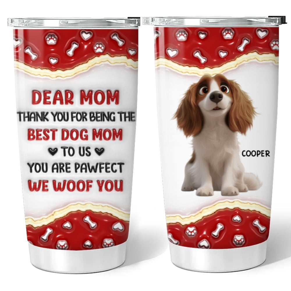 Personalized 3D Inflated Effect Thank You Tumbler for Your Beloved Family