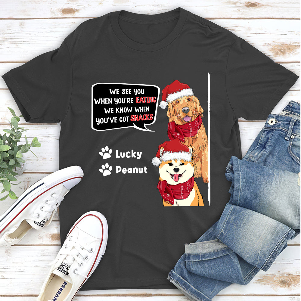 Personalized 'I See You' Unisex T - shirt: Ideal Gift for Pet Lovers