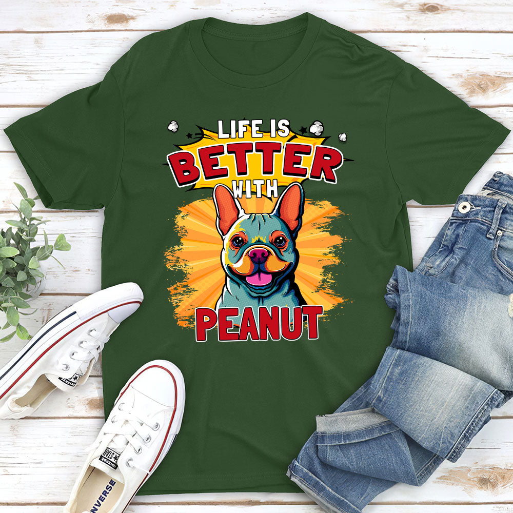 Personalized Popart Dog Unisex T-shirt - Ideal Gift for Pet Lovers
