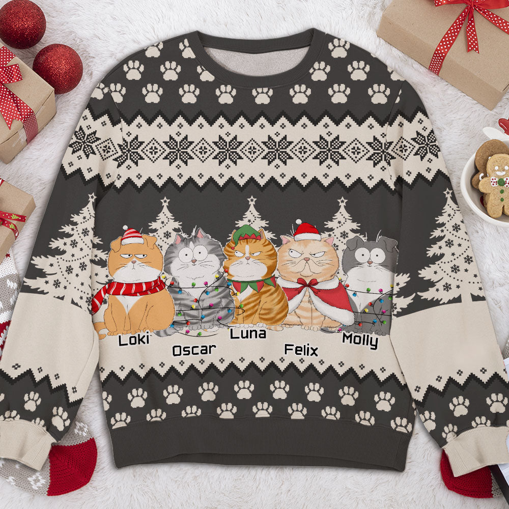 Paw Forest - Exclusive Personalized All-Over Print Sweatshirt for Pet Lovers