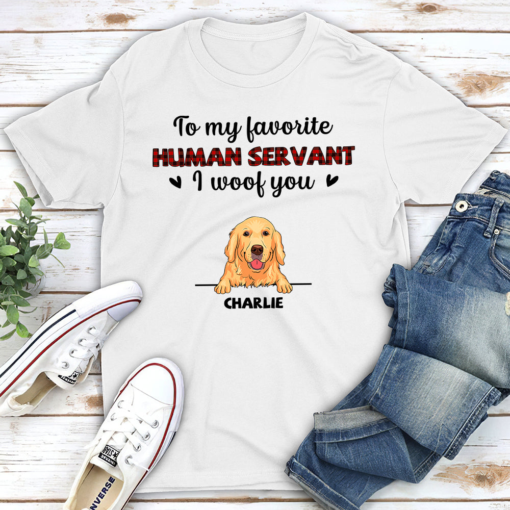 Personalized 'I Woof You' Unisex T-shirt - Ideal Gift for Pet Lovers