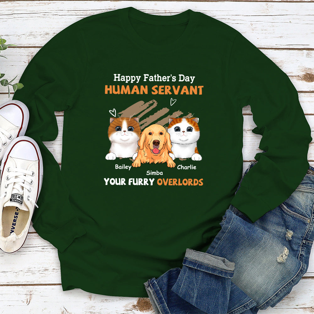 Personalized 'To My Servant' Long Sleeve T - shirt for Pet Lovers