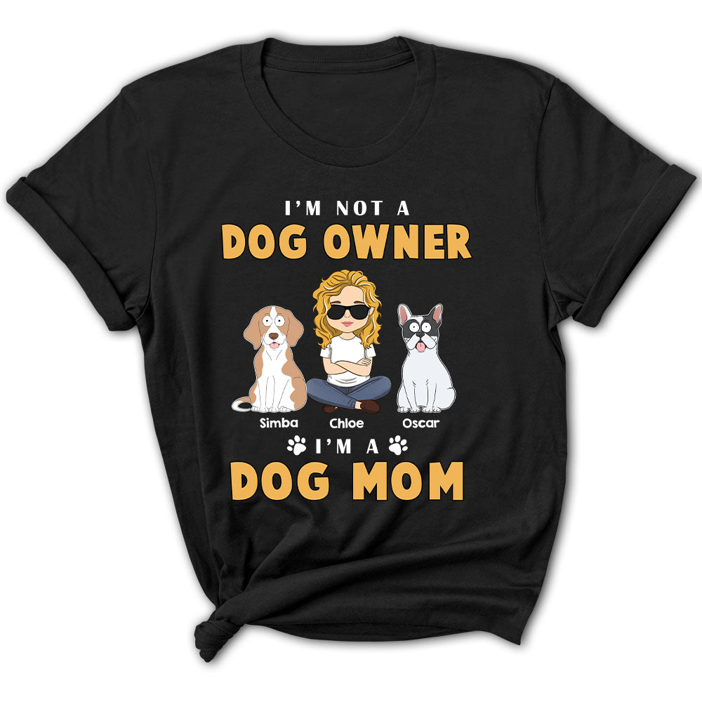 Funny Personalized Custom Dog Mom Women's T - shirt