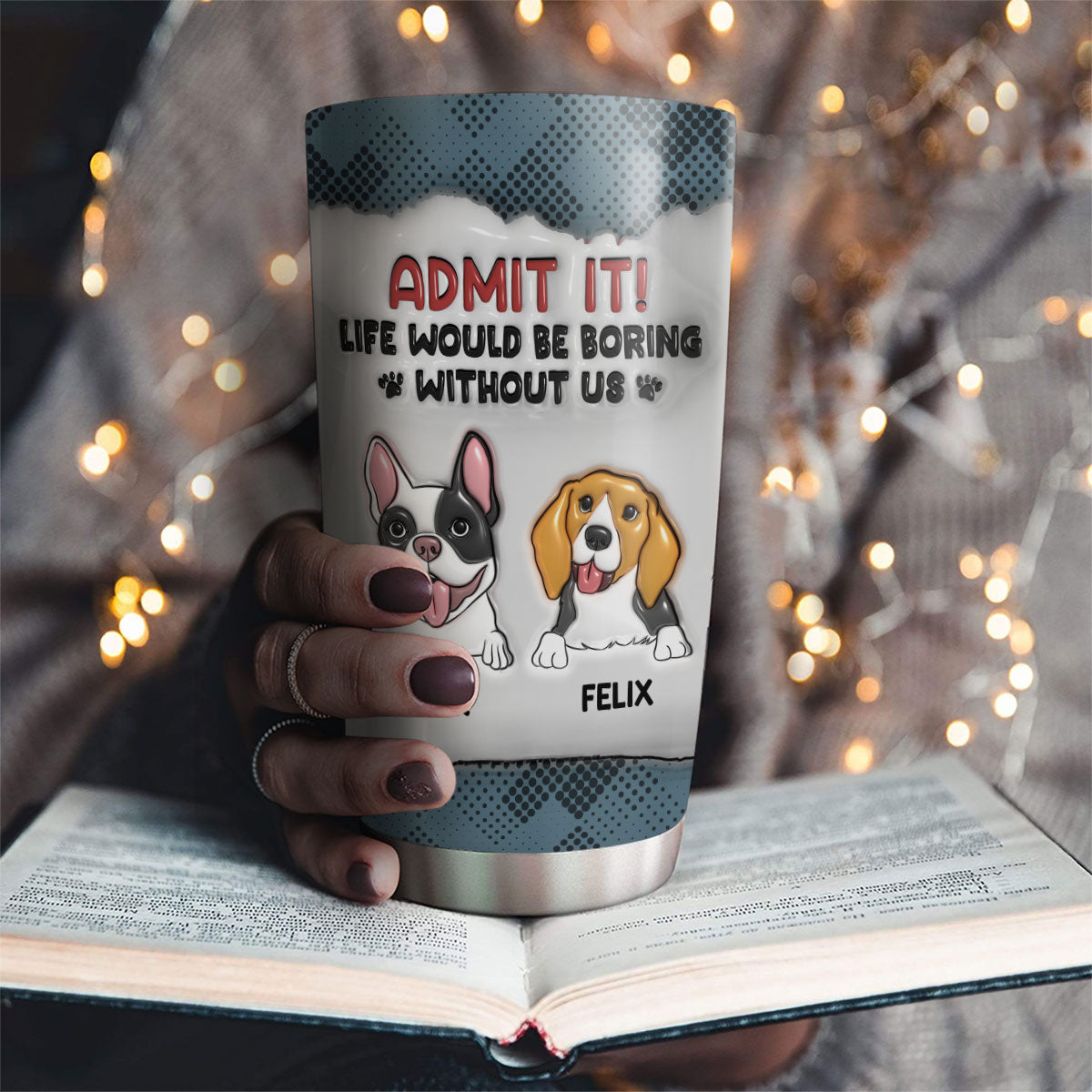 Personalized 3D Inflated Effect Tumbler: Make Life Less Boring