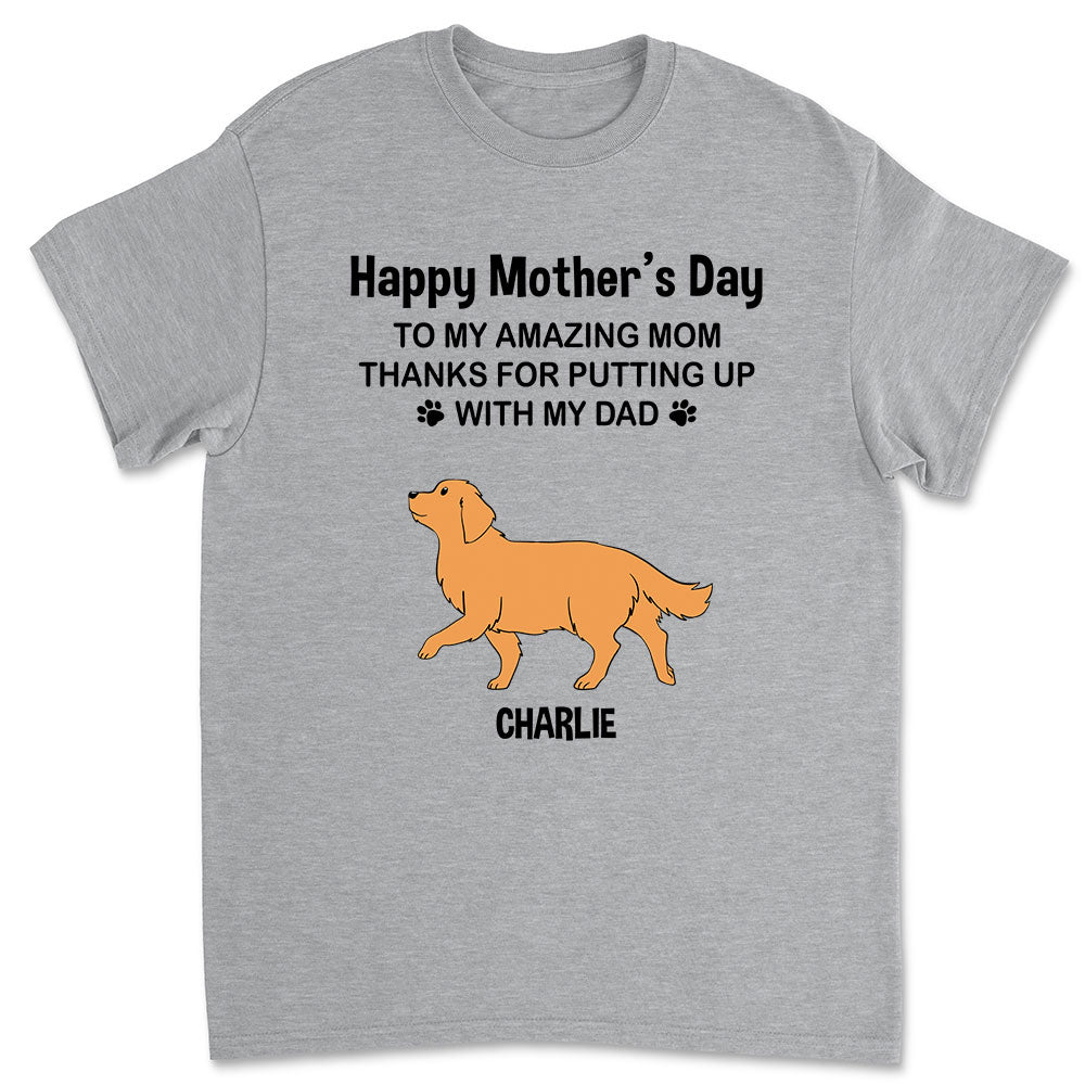 Personalized Custom Unisex 'Thanks For Putting Up' T-shirt for Pet Lovers