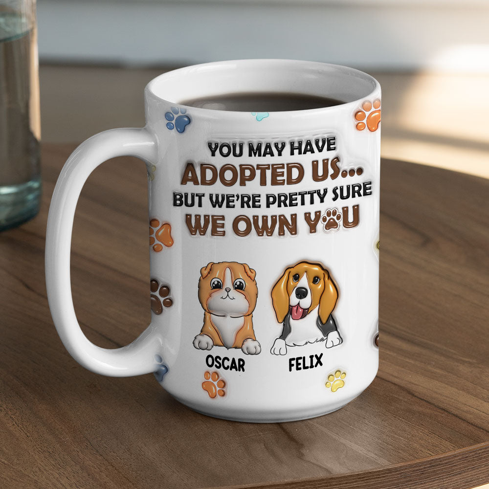 Personalized 3D Inflated Effect Ceramic Mug for Pet Lovers