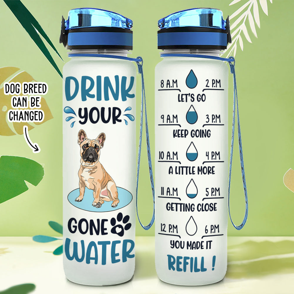 Personalized Custom Water Tracker Bottle - Ideal for Pet Lovers