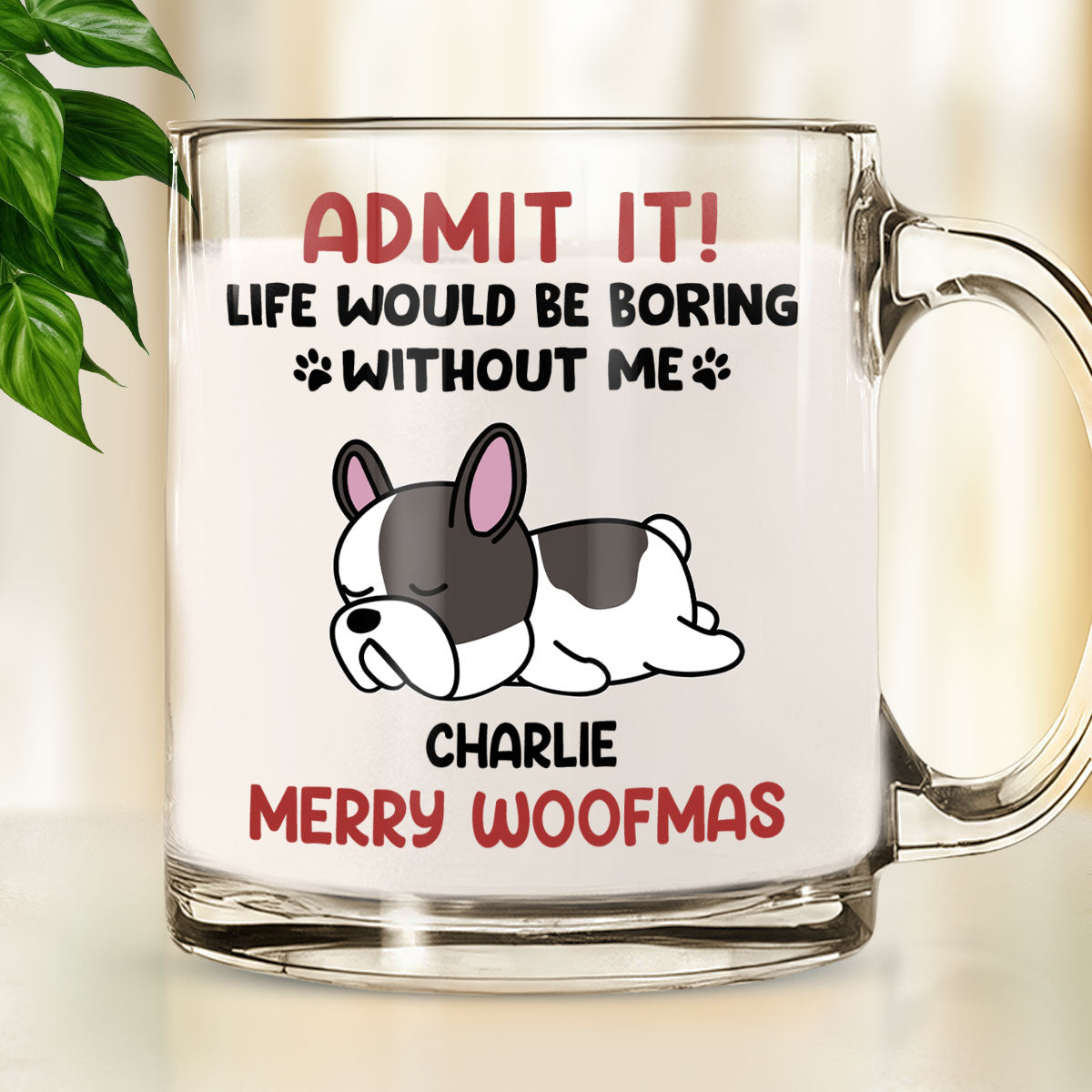Personalized Custom Glass Mug - Make Your Drinkware Unique