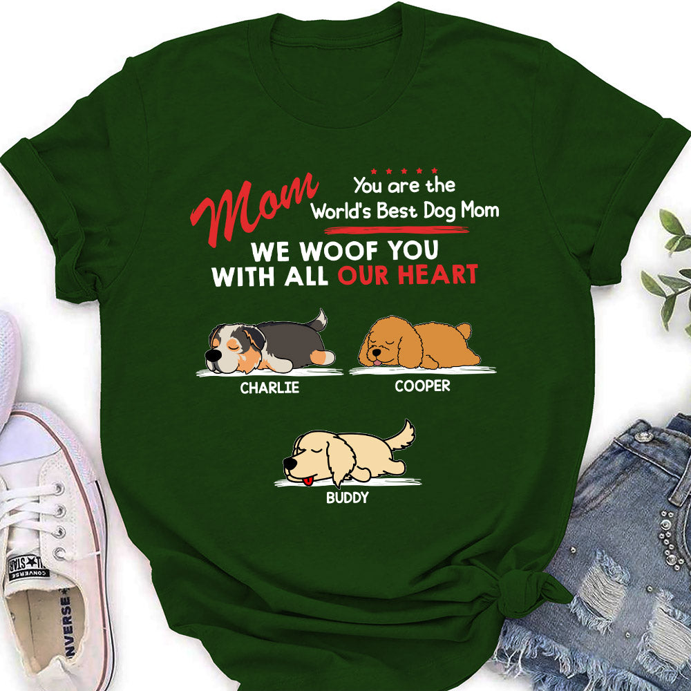 Woof All My Heart - Customizable Personalized Women's Pet Lover T-shirt