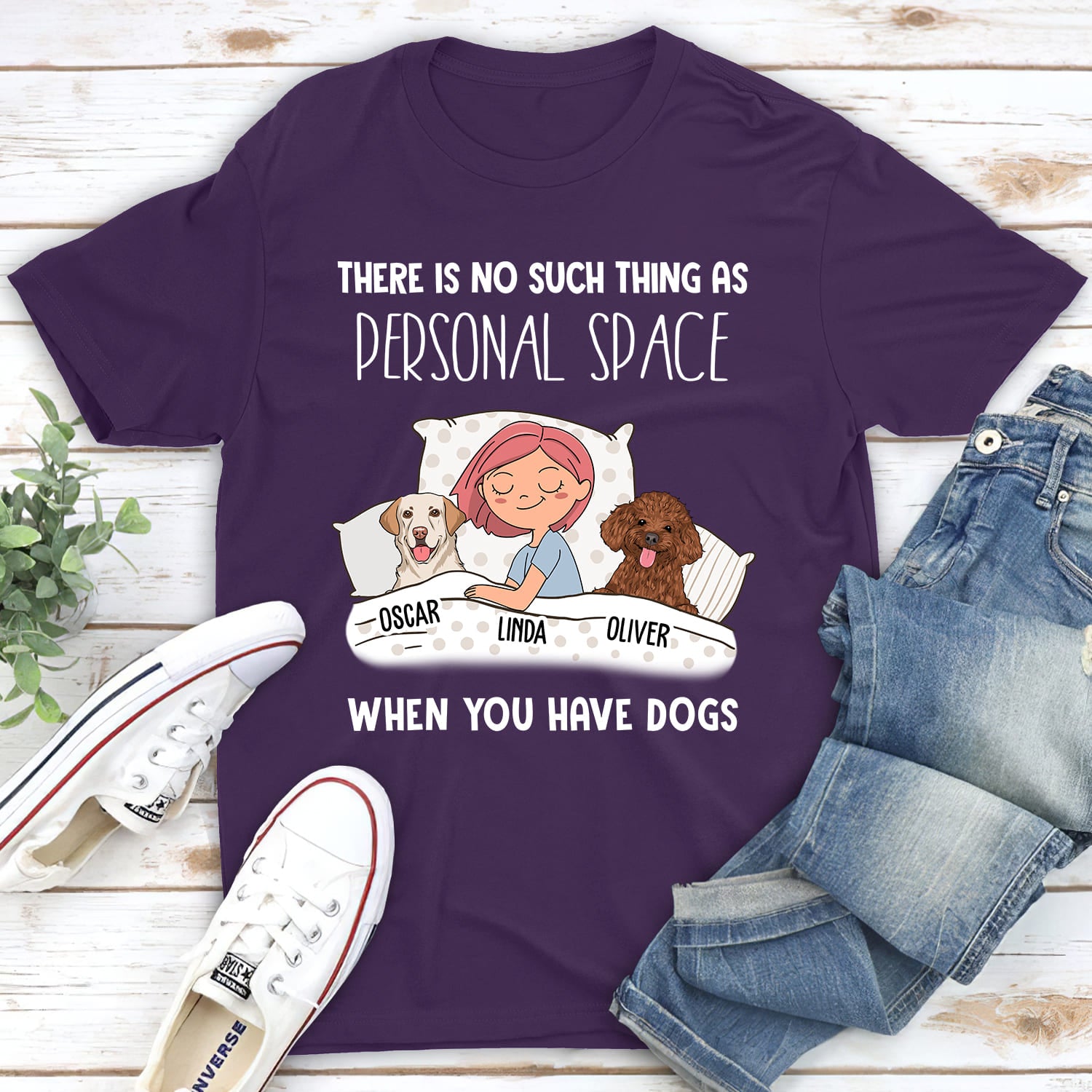 Personalized Custom Unisex Dog Lover T-shirt - Ideal Gift for Pet Enthusiasts