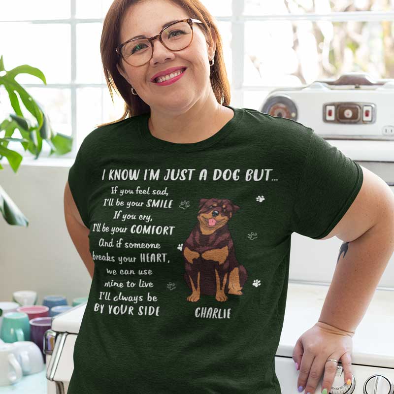 Personalized Custom By Your Side Unisex Pet Lover T-shirt