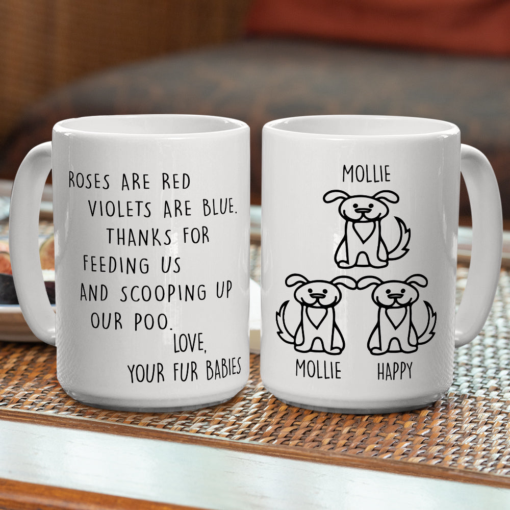 Personalized 'Thank You For Scooping My Poo' Dog Lover's Custom Coffee Mug