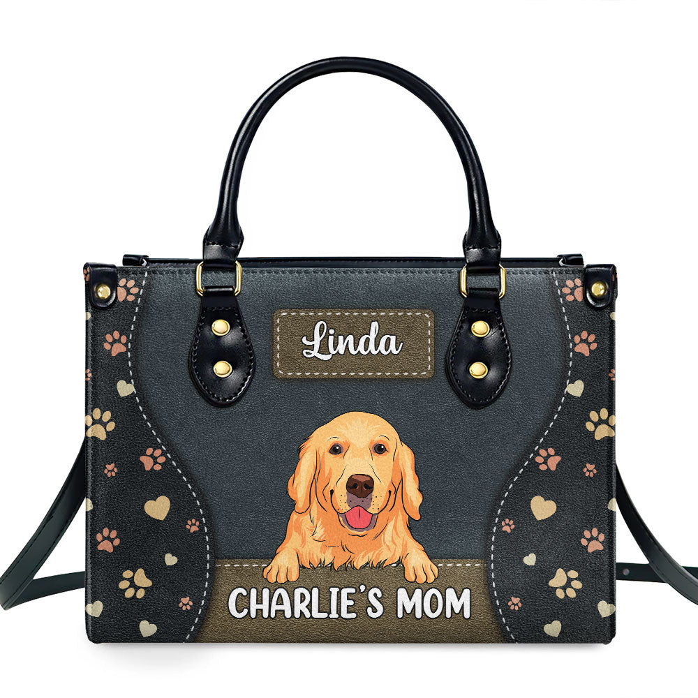 Personalized Custom Leather Handbag for Dog Moms - Show Your Love