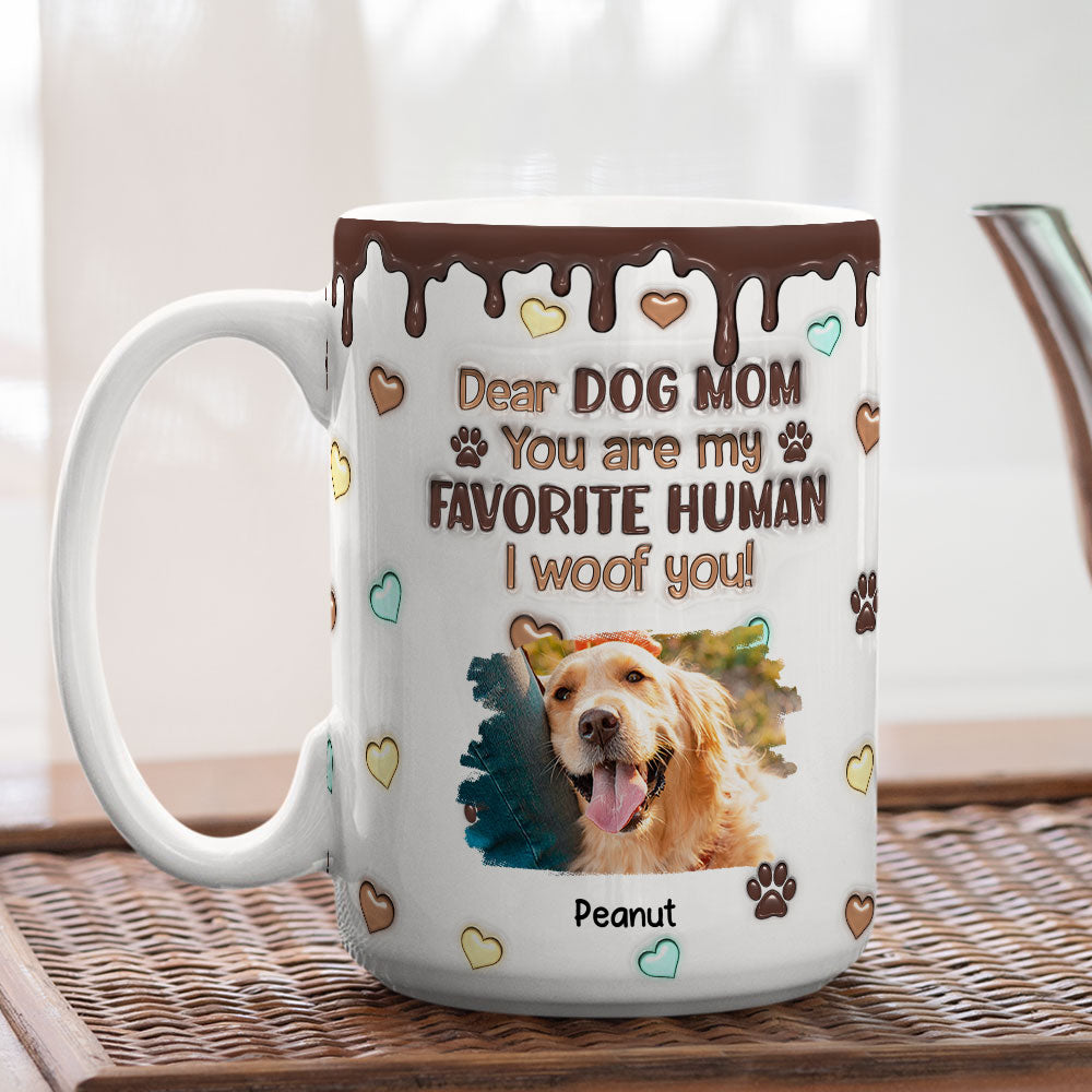 Personalized Custom 3D Inflated Effect Favorite Human Version 2 Photo Mug