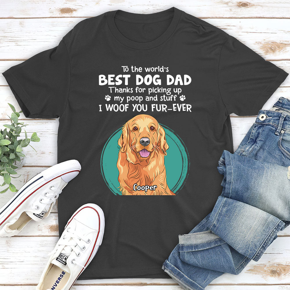 Personalized Thank You Dog Mom and Dad Unisex T-shirt - Ideal Gift for Pet Lovers